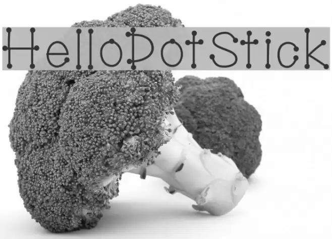 HelloDotStick Font examples