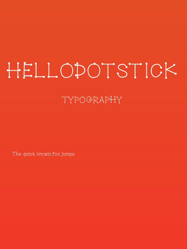 HelloDotStick Poster