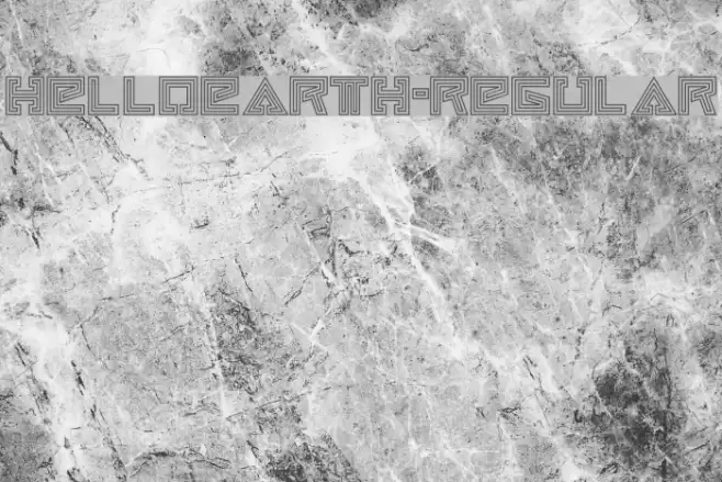 HelloEarth-Regular Font examples