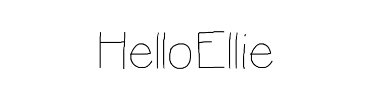 HelloEllie  font caratteri gratis
