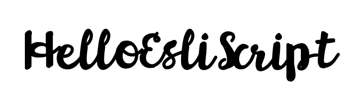 HelloEsliScript Font