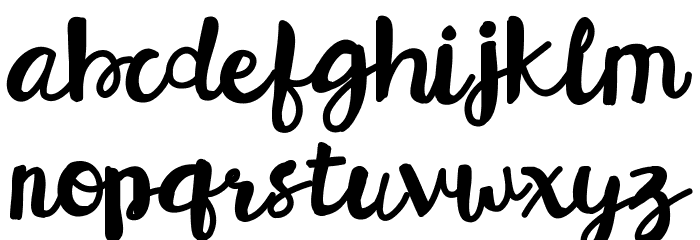 HelloEsliScript Font LOWERCASE