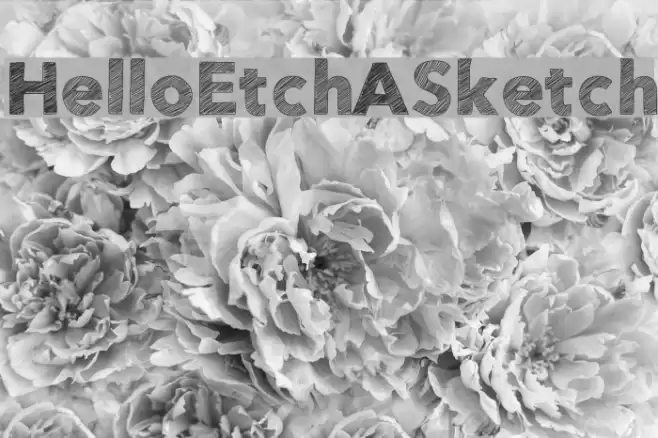 HelloEtchASketch Font examples