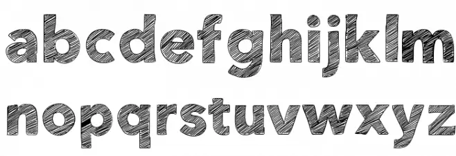 HelloEtchASketch Font LOWERCASE