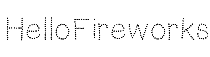 HelloFireworks Font