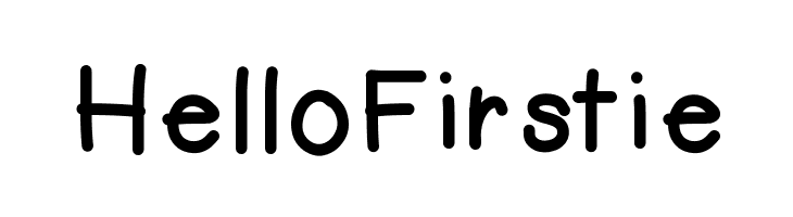 HelloFirstie  フリーフォントのダウンロード