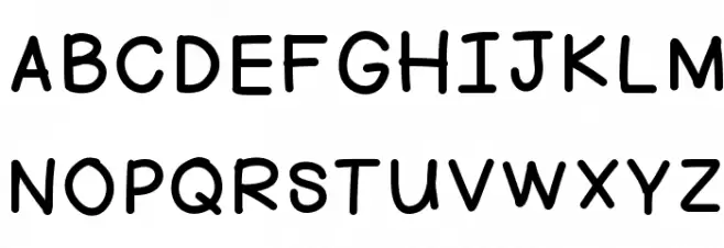 HelloFirstie 字体 大写
