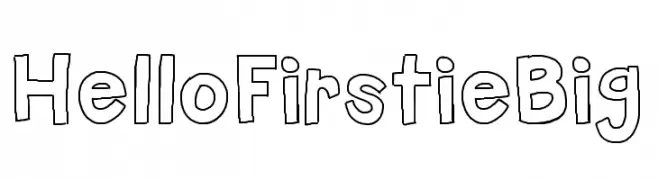 HelloFirstieBig  Descarca Fonturi Gratis