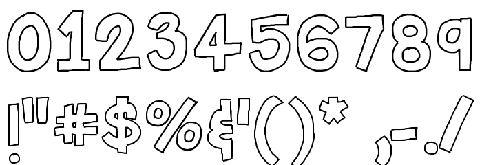 HelloFirstieBig Font OTHER CHARS