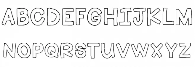 HelloFirstieBig フォント 大文字
