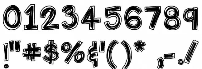 HelloFirstieBigGulp Font OTHER CHARS