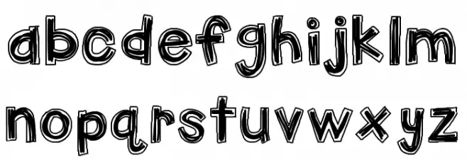 HelloFirstieBigGulp फ़ॉन्ट लोअरकेस