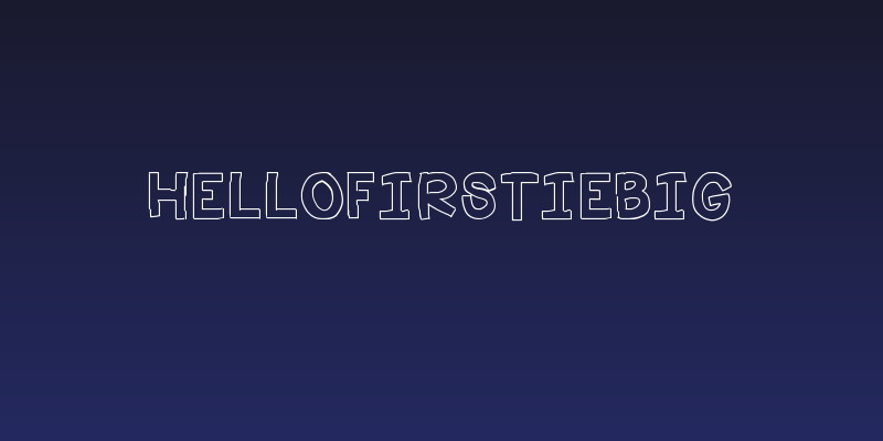 HelloFirstieBig Social Header