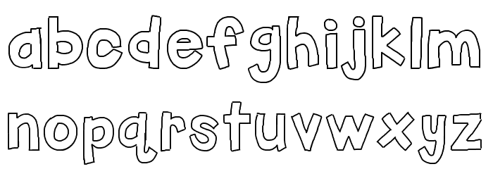 HelloFirstieBig Font LOWERCASE