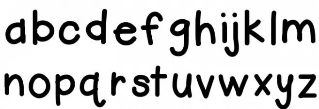 HelloFirstie 字体 小写