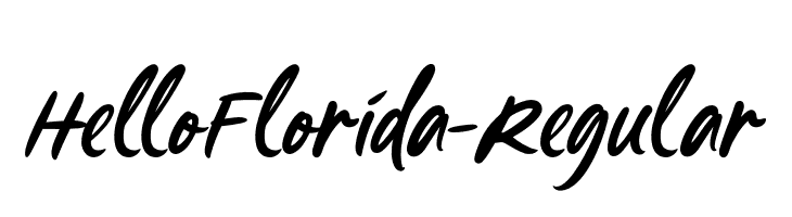 HelloFlorida-Regular  免费字体下载