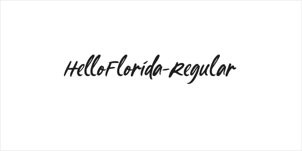 HelloFlorida-Regular Logo