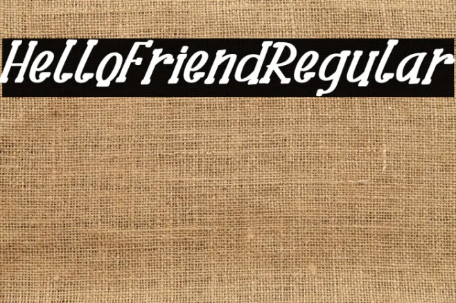 HelloFriendRegular Example 2