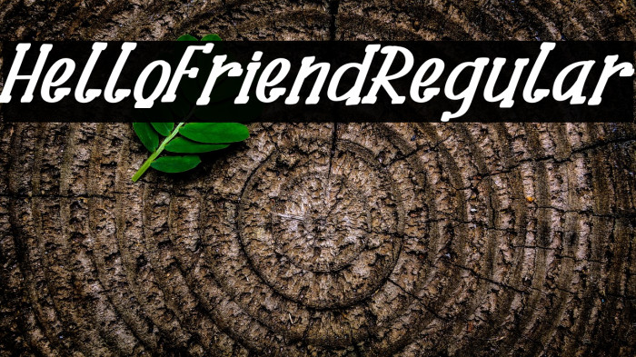 HelloFriendRegular Example 3