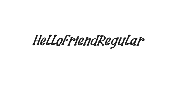 HelloFriendRegular Logo
