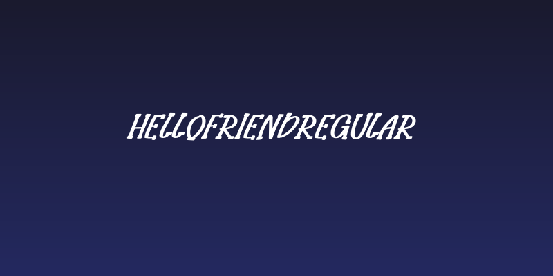 HelloFriendRegular Social Header