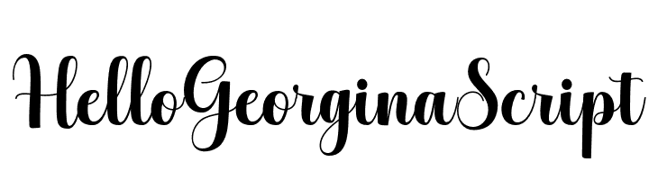 HelloGeorginaScript  नि: शुल्क फ़ॉन्ट्स डाउनलोड