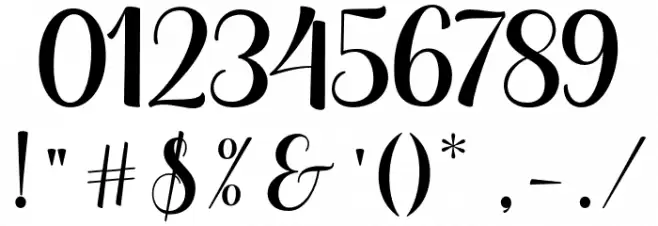 HelloGeorginaScript Font OTHER CHARS