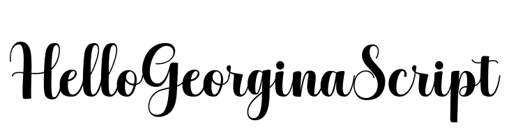 HelloGeorginaScript  Fuentes Gratis Descargar