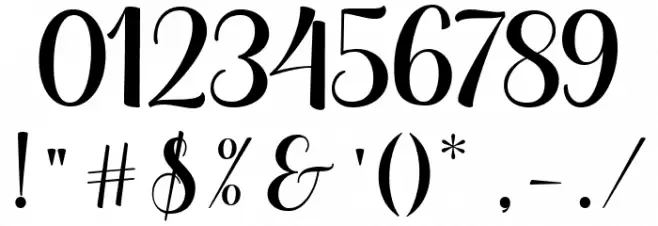 HelloGeorginaScript Font OTHER CHARS