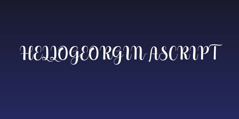HelloGeorginaScript Social Header