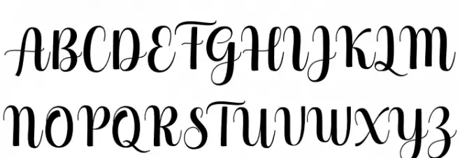 HelloGeorginaScript Schriftart Groß