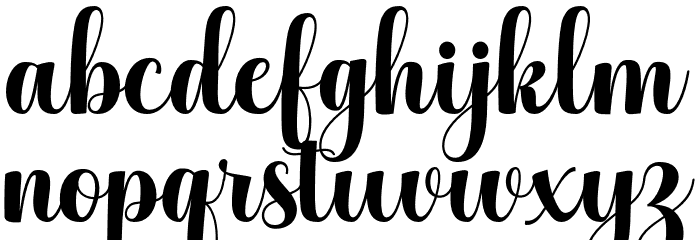 HelloGeorginaScript Font LOWERCASE