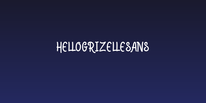 HelloGrizellesans Social Header