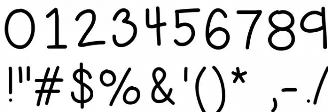 HelloHandMeDown Font OTHER CHARS