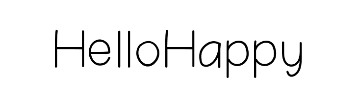 HelloHappy  Скачать бесплатные шрифты