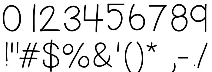 HelloHappy Font OTHER CHARS