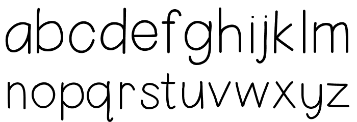 HelloHappy Font LOWERCASE