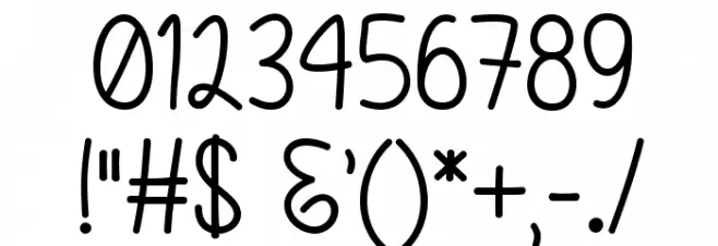 HelloHeartache Font OTHER CHARS