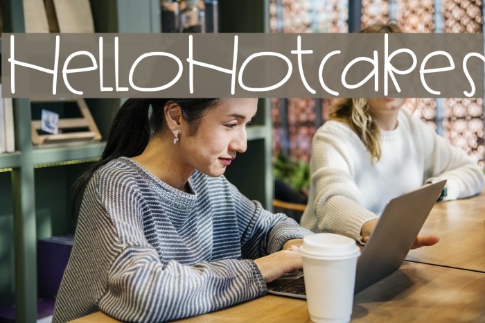 HelloHotcakes Font examples