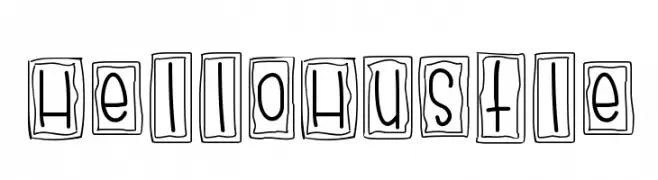 HelloHustle  font caratteri gratis