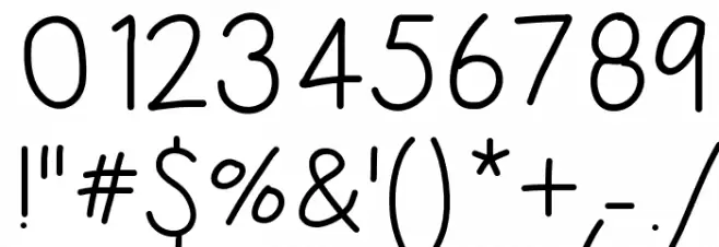 HelloIHeart1 Font OTHER CHARS