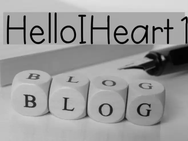 HelloIHeart1 Font examples