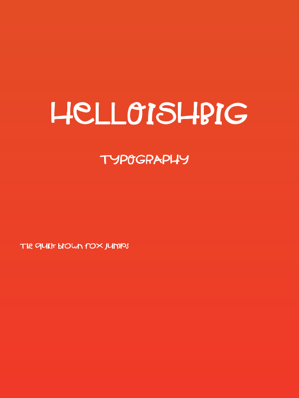 HelloIshBig Poster