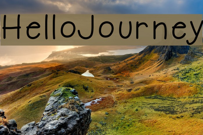 HelloJourney Font examples