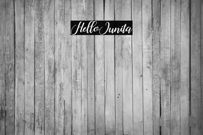 HelloJunita Font examples
