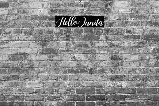 HelloJunita Font examples