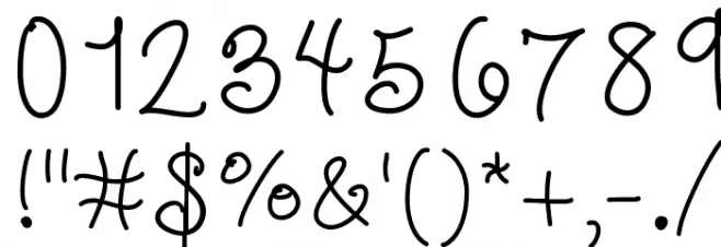 HelloKatie Font OTHER CHARS