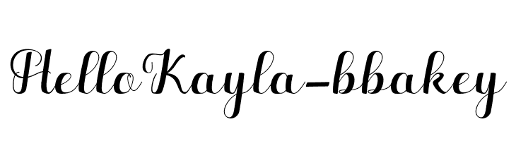 HelloKayla-bbakey  font caratteri gratis