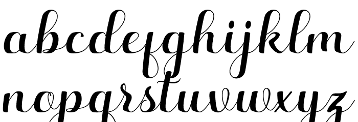 HelloKayla-bbakey Font LOWERCASE