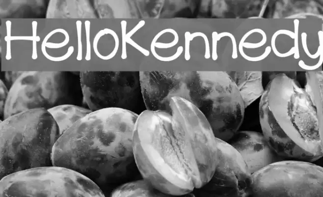 HelloKennedy Font examples